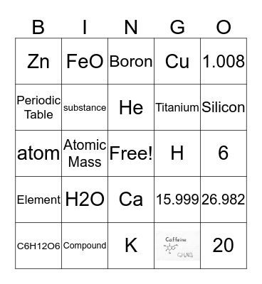 6.5 ab Bingo Card