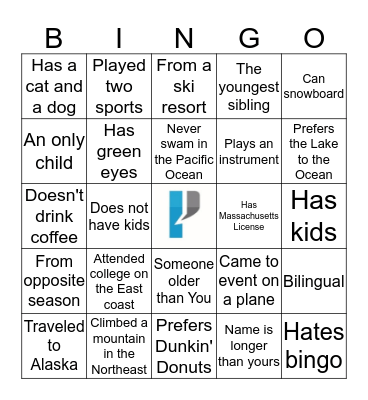 Know Your Neighbor Bingo Card