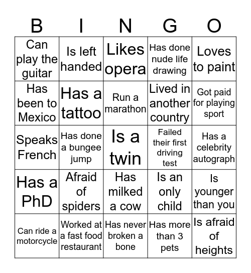 Colly's bingo Card