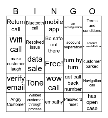 CCT Bingo Card