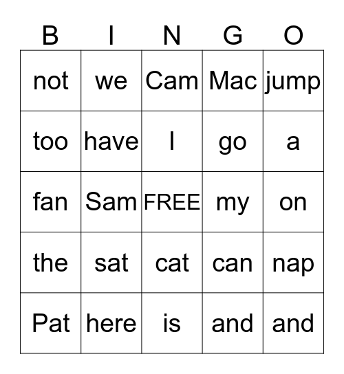 ............................................................................................................................................................................................. Bingo Card