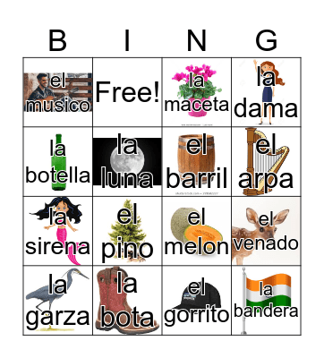 Loteria Mi Pueblito Bingo Card