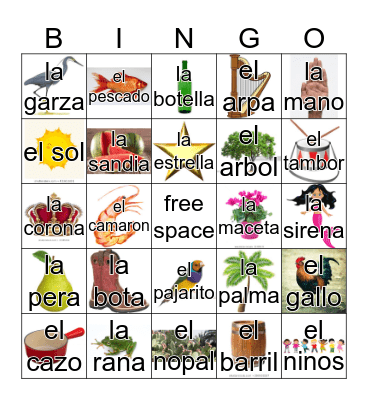 Loteria Mi Pueblito Bingo Card