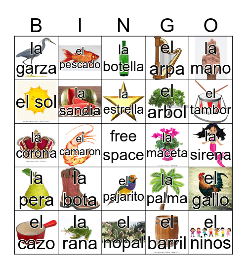 Loteria Mi Pueblito Bingo Card