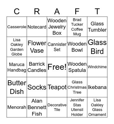 Pumpkin Bingo Card