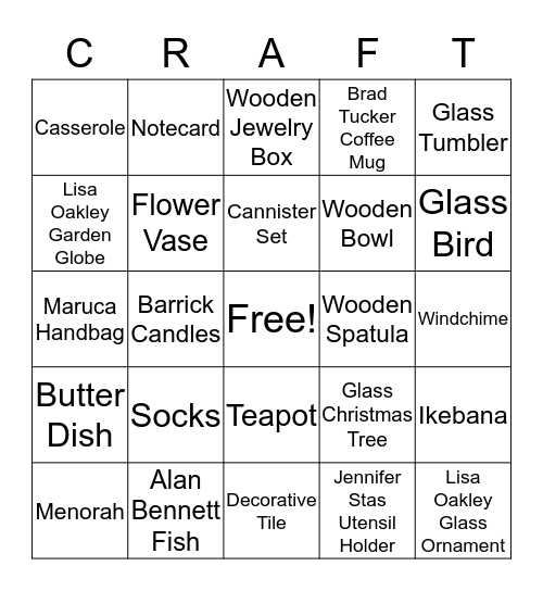 Pumpkin Bingo Card