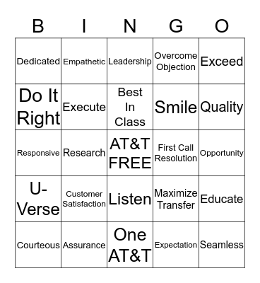 Effortless Starts With You Bingo Card