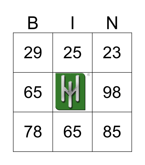 Hitchiner Bingo Card