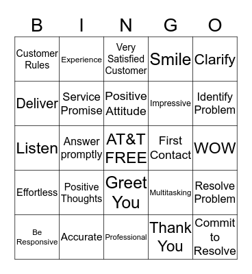 Effortless Starts With You Bingo Card