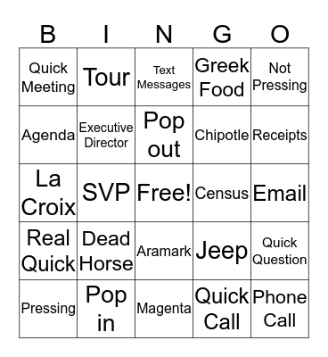 It's all about Ty Bingo Card