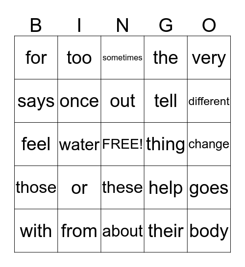 Watch Your Sister!! Bingo Card