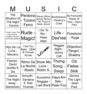 104 Bingo Card