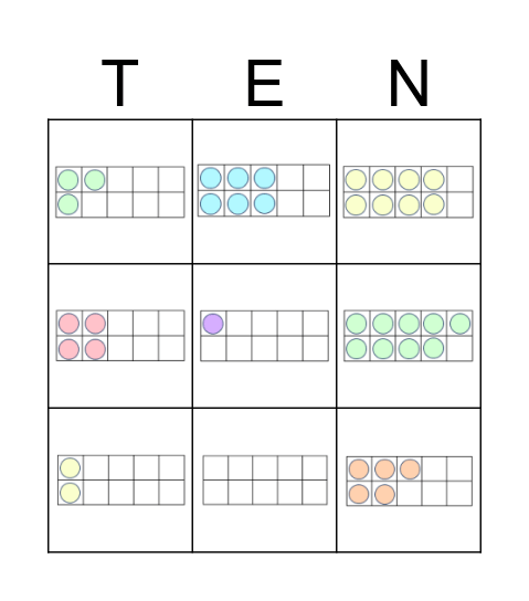 Friends of Ten Bingo Card