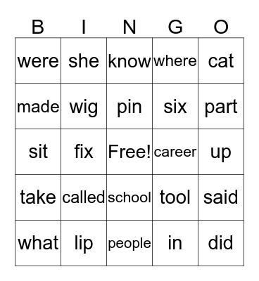 Bingo Card