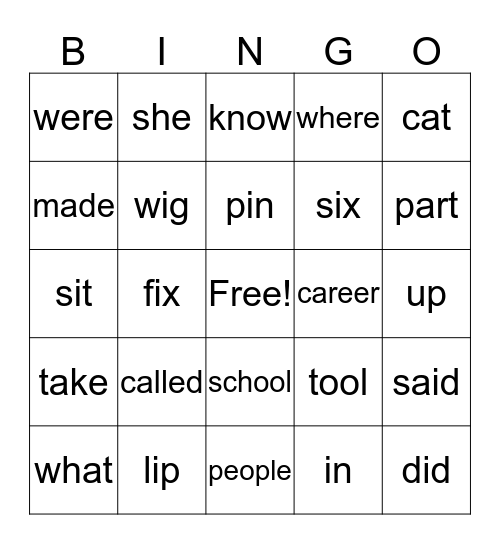 Bingo Card
