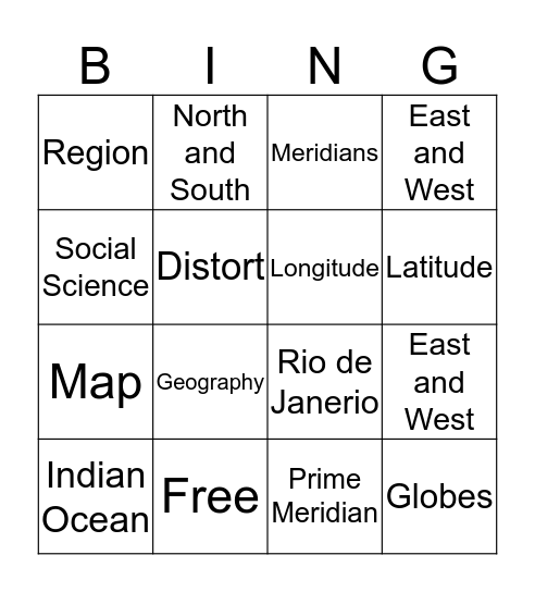 Chapter 1 Section 2 Bingo Card