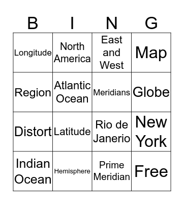 Chapter 1 Section 2 Bingo Card