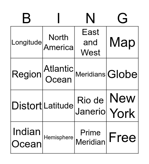 Chapter 1 Section 2 Bingo Card