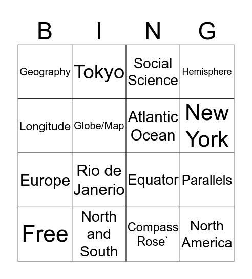 Chapter 1 Section 2 Bingo Card