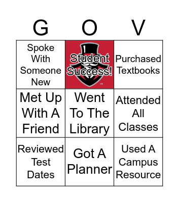 Student Success Bingo  Bingo Card