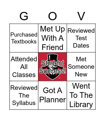 Student Success Bingo  Bingo Card