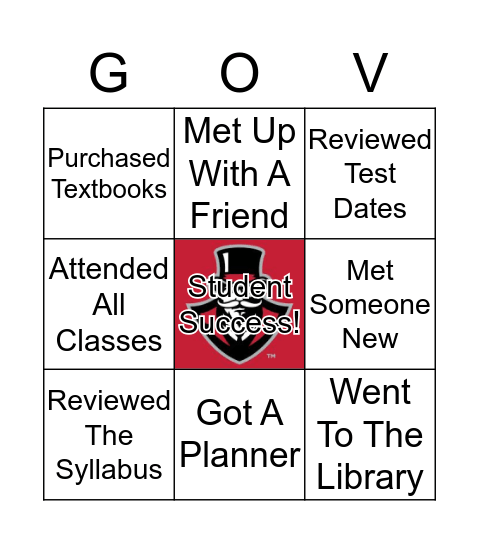 Student Success Bingo  Bingo Card