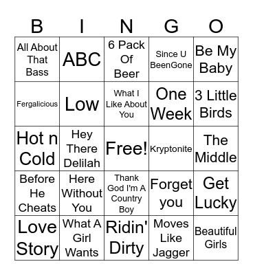 Misc. #2 Bingo Card