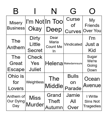 Bingo Board 2: Electric Boogaloo Bingo Card