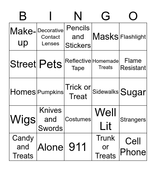 HALLOWEEN Bingo Card