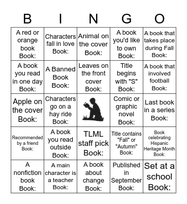 Monthly Book Bingo  Bingo Card