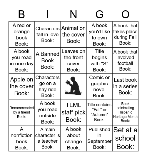 Monthly Book Bingo  Bingo Card