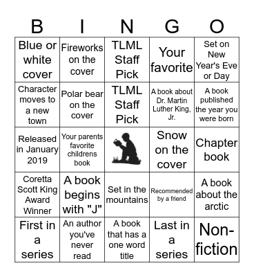 January Book Bingo  Bingo Card