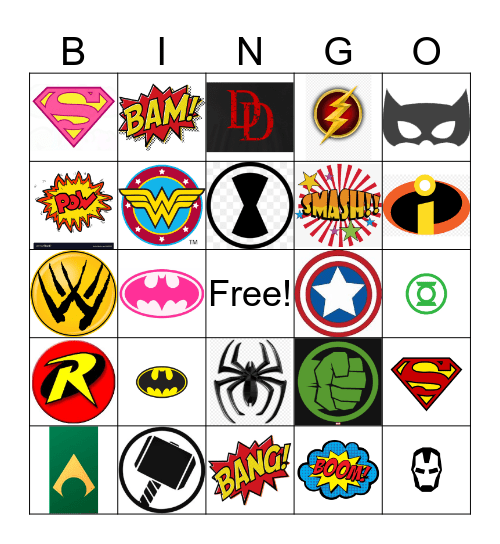 Payroll Superheros! Bingo Card