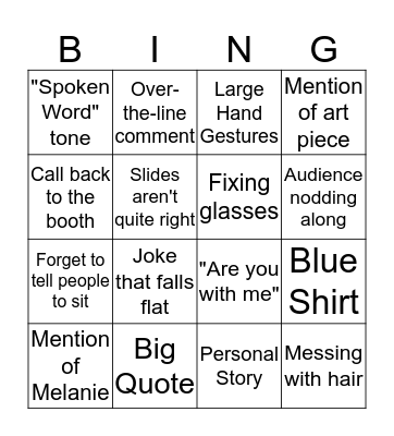 Vespers Bingo Card