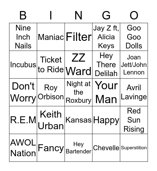 KC'S VIDEO BINGO Card