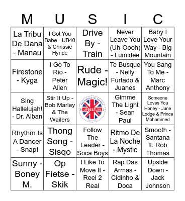 101 Bingo Card
