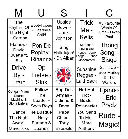 103 Bingo Card