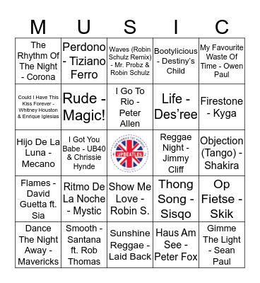 104 Bingo Card
