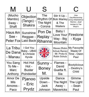 106 Bingo Card