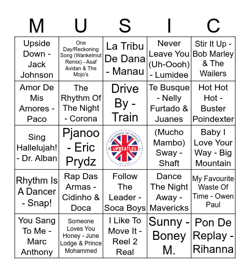 110 Bingo Card