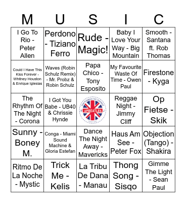 114 Bingo Card