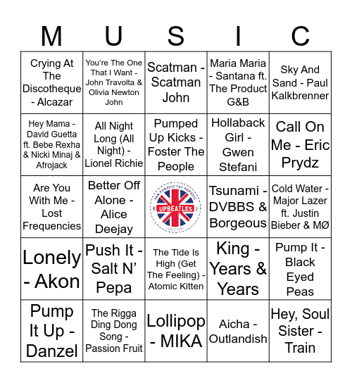 210 Bingo Card