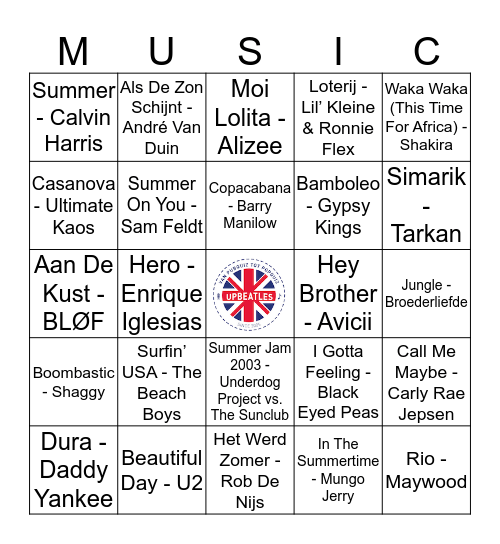 405 Bingo Card