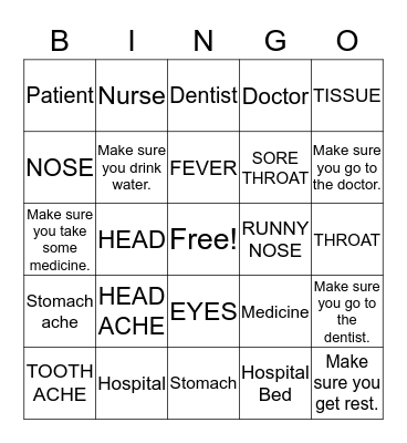 What's the problem?  Bingo Card