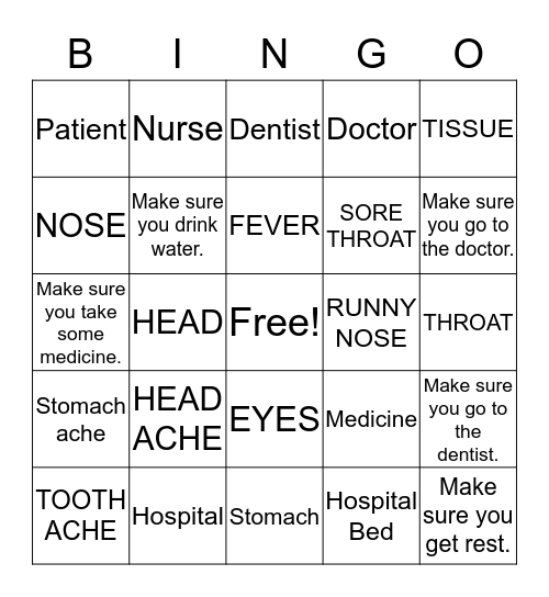 What's the problem?  Bingo Card