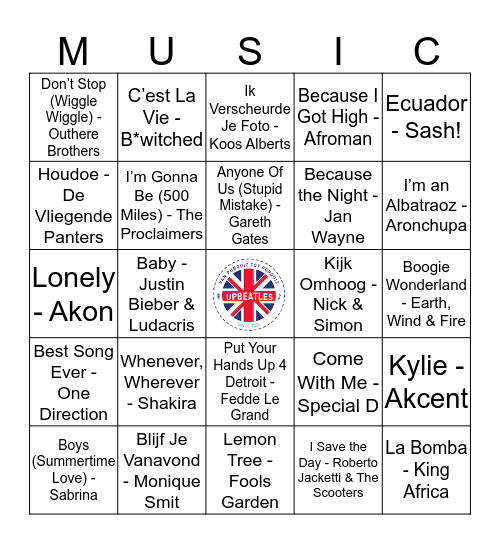 211 Bingo Card