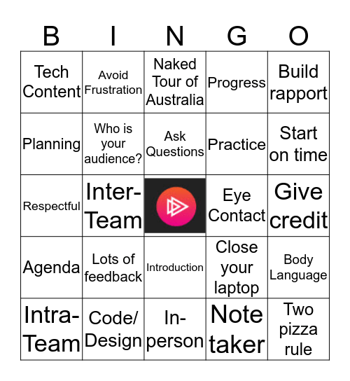 Communications: MEETINGS Bingo Card