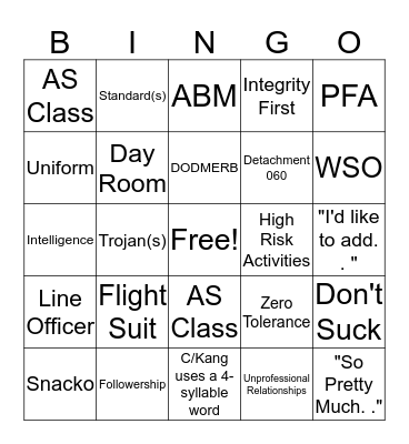 Det060 LLAB1 Bingo Card