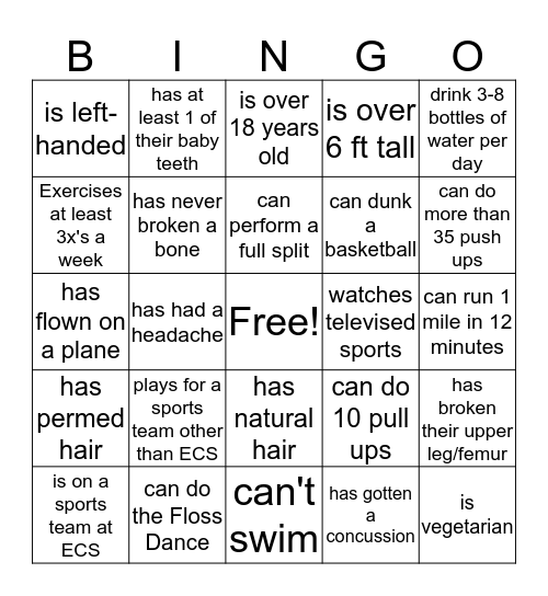 Find Someone Who... Bingo Card