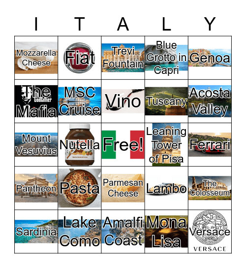 ITALY Bingo Card